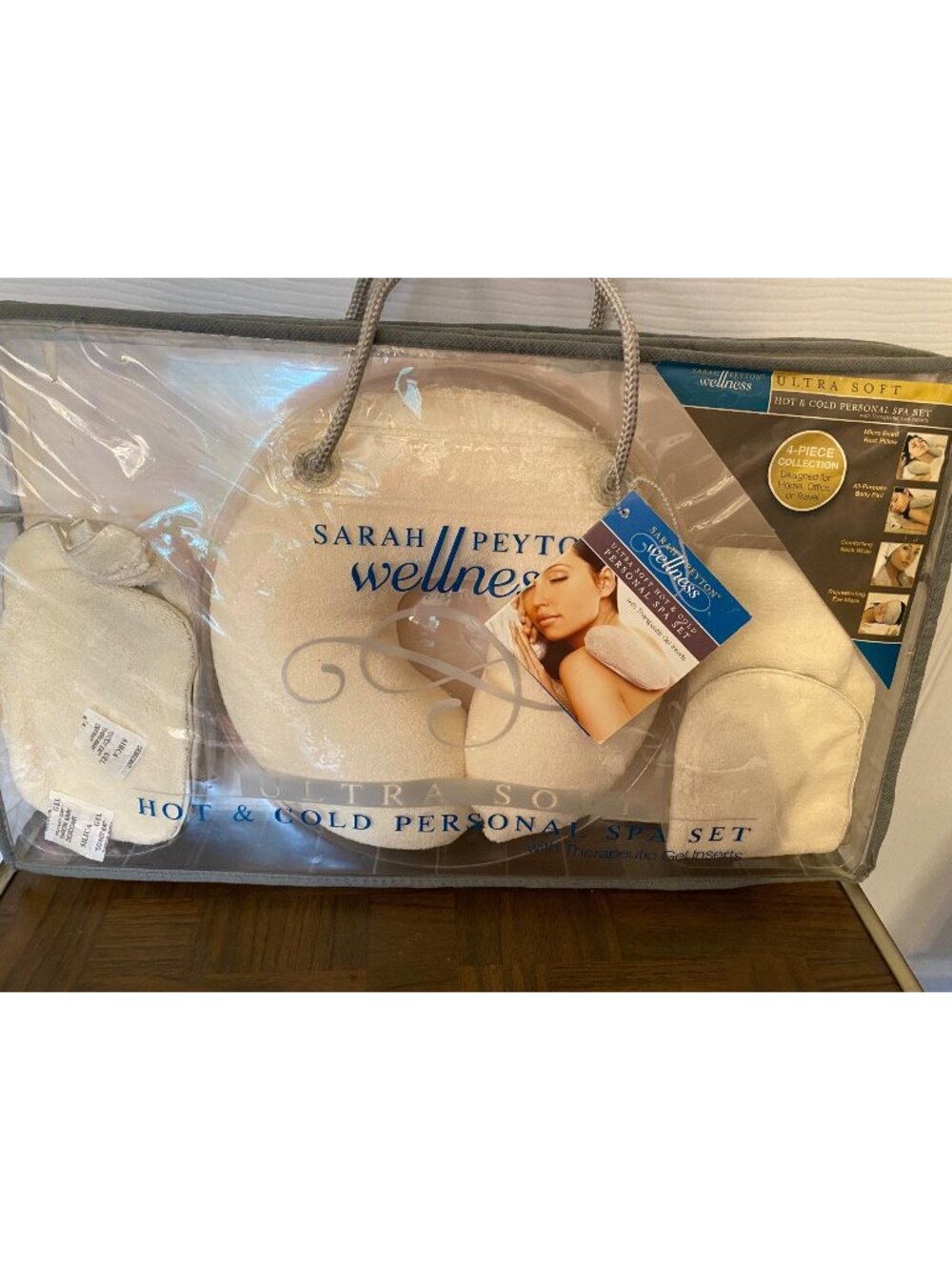 Sarah Peyton Ultra Soft Hot & Cold 4-Piece Personal Spa Set W/ Therapeutic Gel I